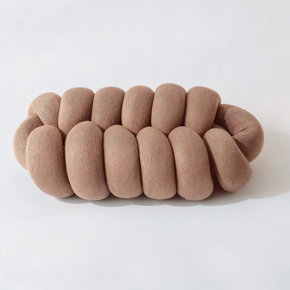 VividKnot  - Baumwolle Gestrickt Deko Kissen für Sofa & Stuhl Bliss