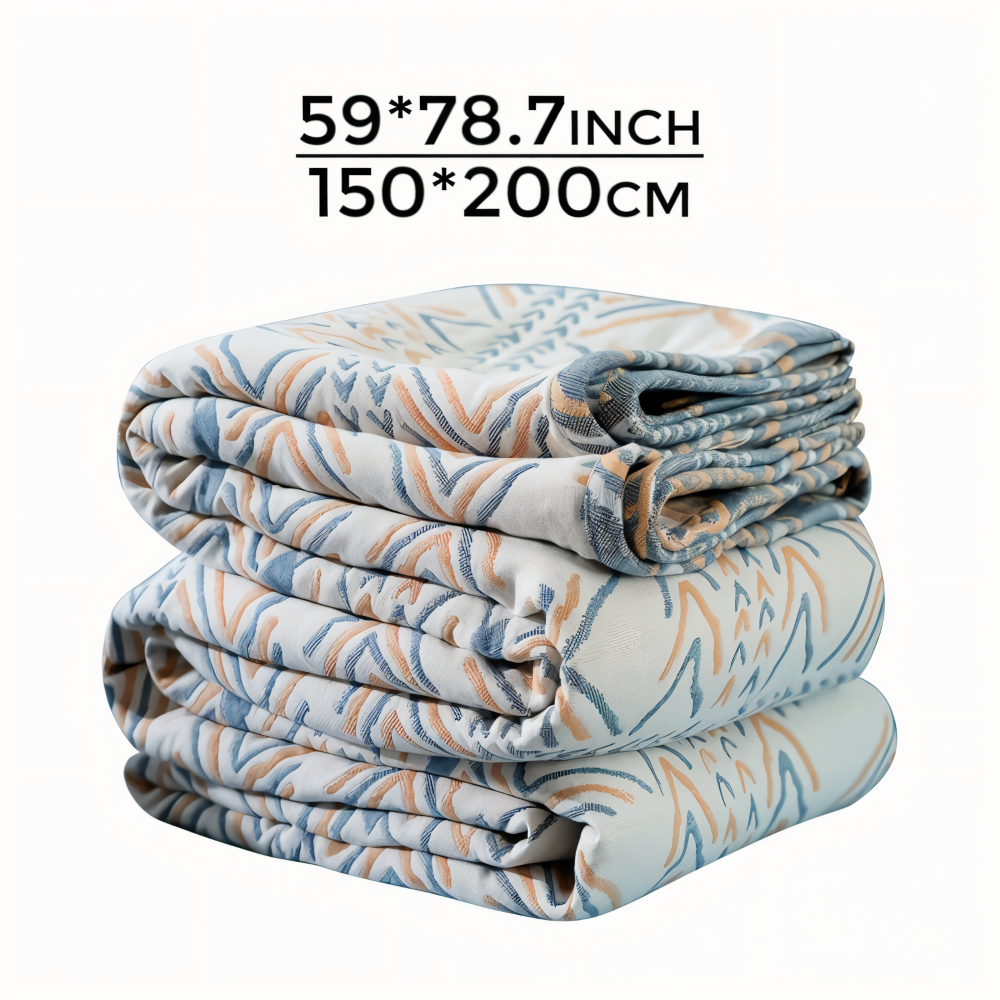 VividPure Plaid - Wendbarer Baumwollüberwurf für Sofa - Köpergewebe Boho Fleece Blanket