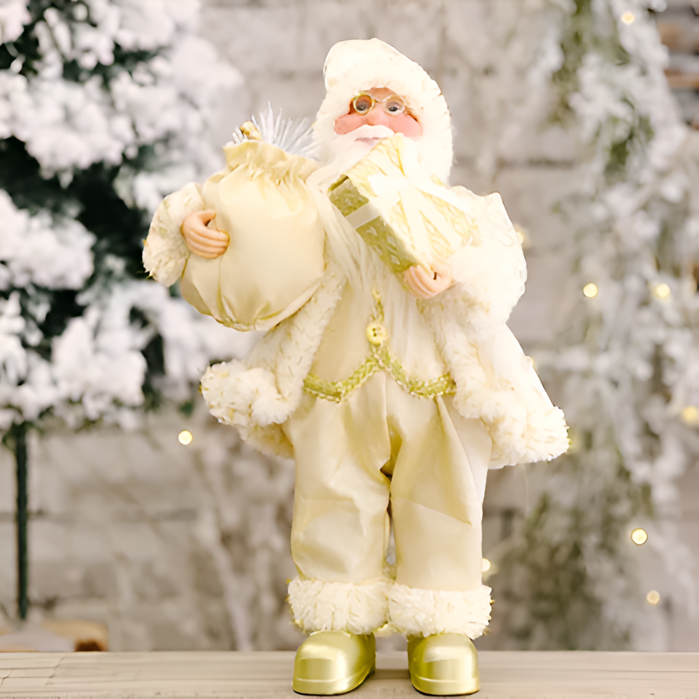 Vivid Santa - Modernes Weihnachtsmann Ornament für Festliche Heimdekoration
