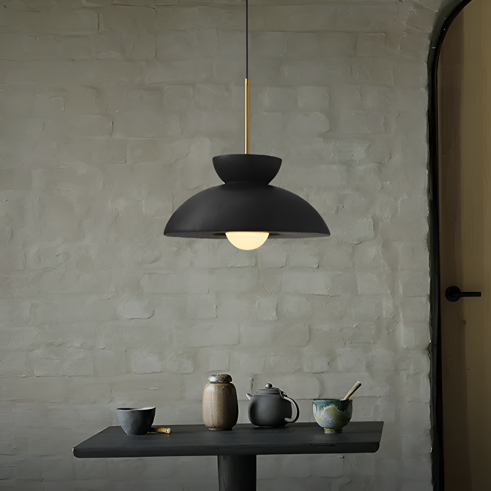 Wabi Sabi - Geometrische LED Pendelleuchte aus Harz - Wabi Sabi Minimalistische Hängelampe