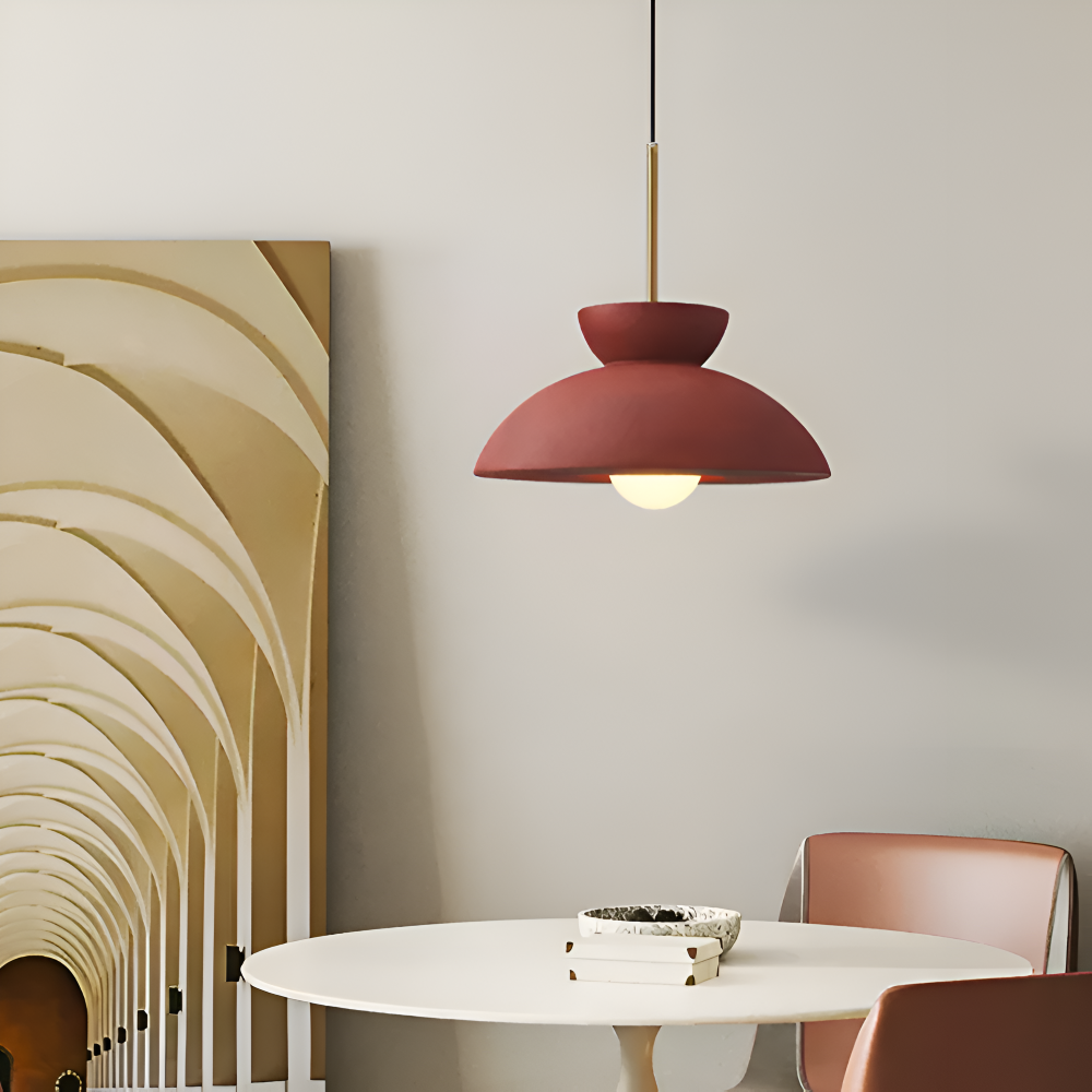 Wabi Sabi - Geometrische LED Pendelleuchte aus Harz - Wabi Sabi Minimalistische Hängelampe