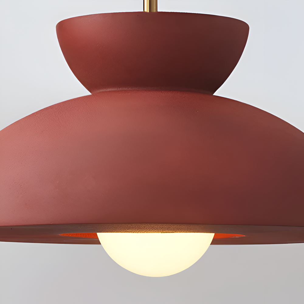 Wabi Sabi - Geometrische LED Pendelleuchte aus Harz - Wabi Sabi Minimalistische Hängelampe