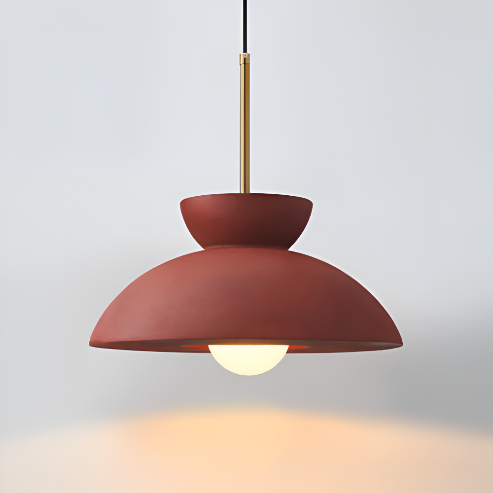 Wabi Sabi - Geometrische LED Pendelleuchte aus Harz - Wabi Sabi Minimalistische Hängelampe