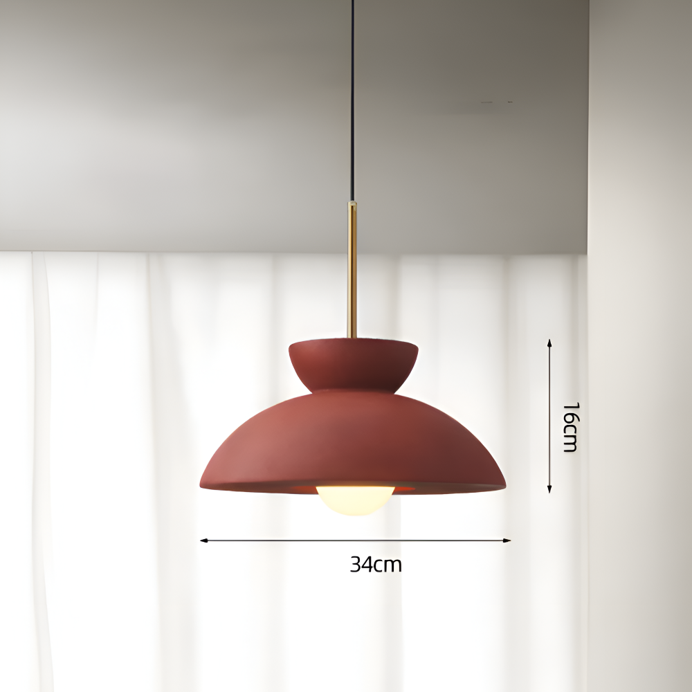 Wabi Sabi - Geometrische LED Pendelleuchte aus Harz - Wabi Sabi Minimalistische Hängelampe