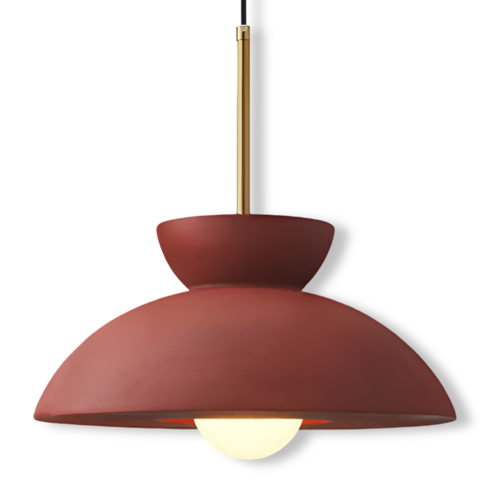 Wabi Sabi - Geometrische LED Pendelleuchte aus Harz - Wabi Sabi Minimalistische Hängelampe