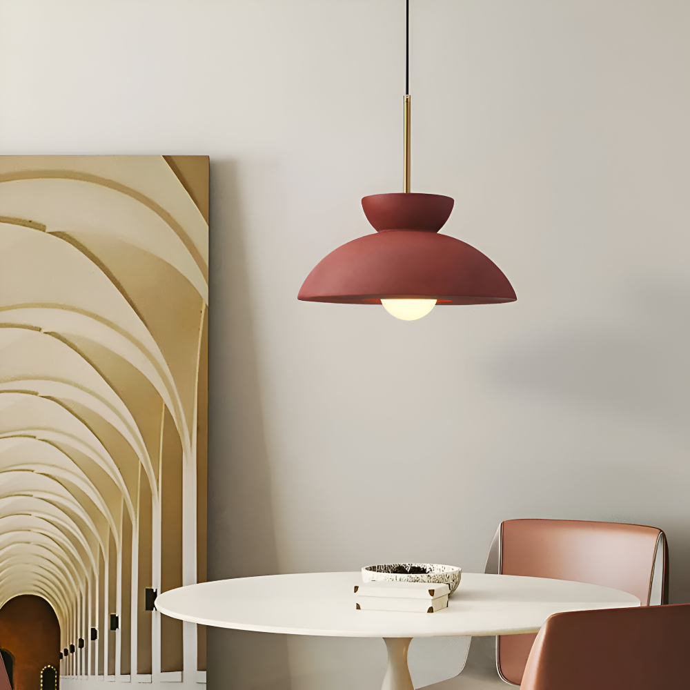Wabi Sabi - Geometrische LED Pendelleuchte aus Harz - Wabi Sabi Minimalistische Hängelampe