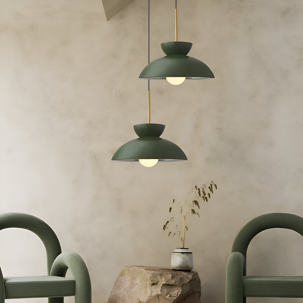 Wabi Sabi - Geometrische LED Pendelleuchte aus Harz - Wabi Sabi Minimalistische Hängelampe