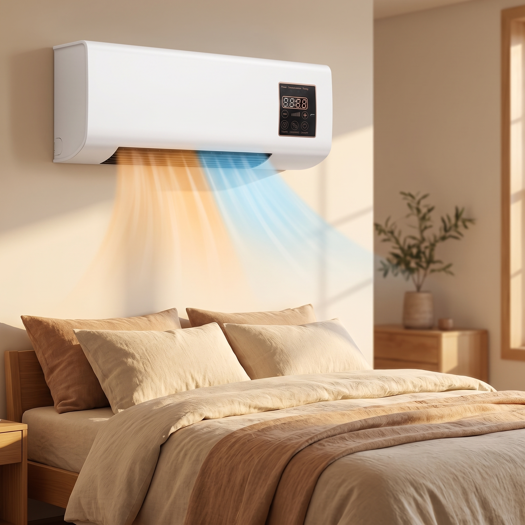 Klimaanlage fürs Schlafzimmer – leise Wandklimaanlage 4-in-1