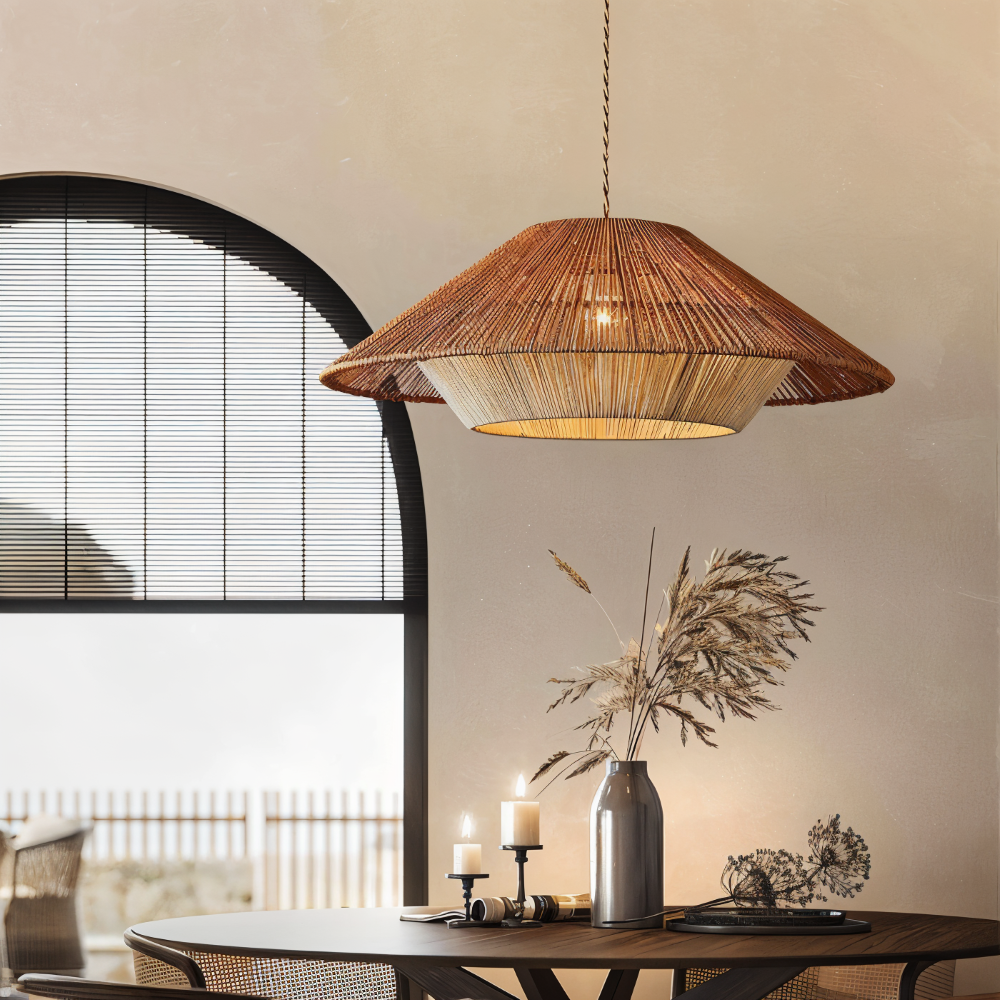 WillowStil Pendelleuchte - Japanisch Inspirierte Dekoration Wabi Sabi Hängelampe