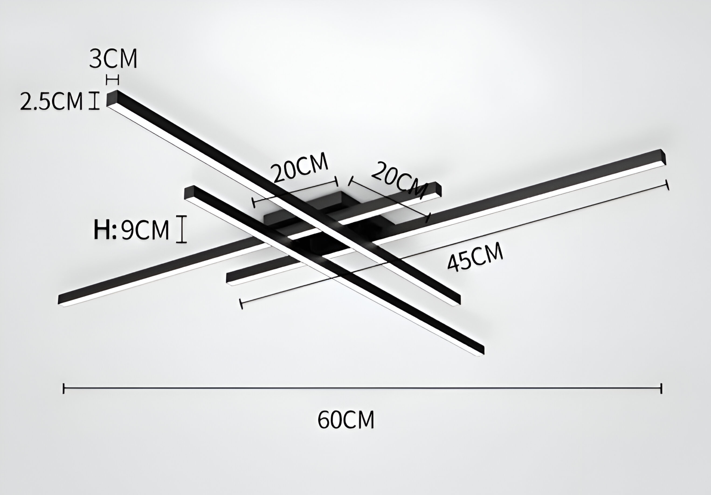 XLine Deckenleuchten - Criss Cross Deckenleuchten - LED Strip Lights