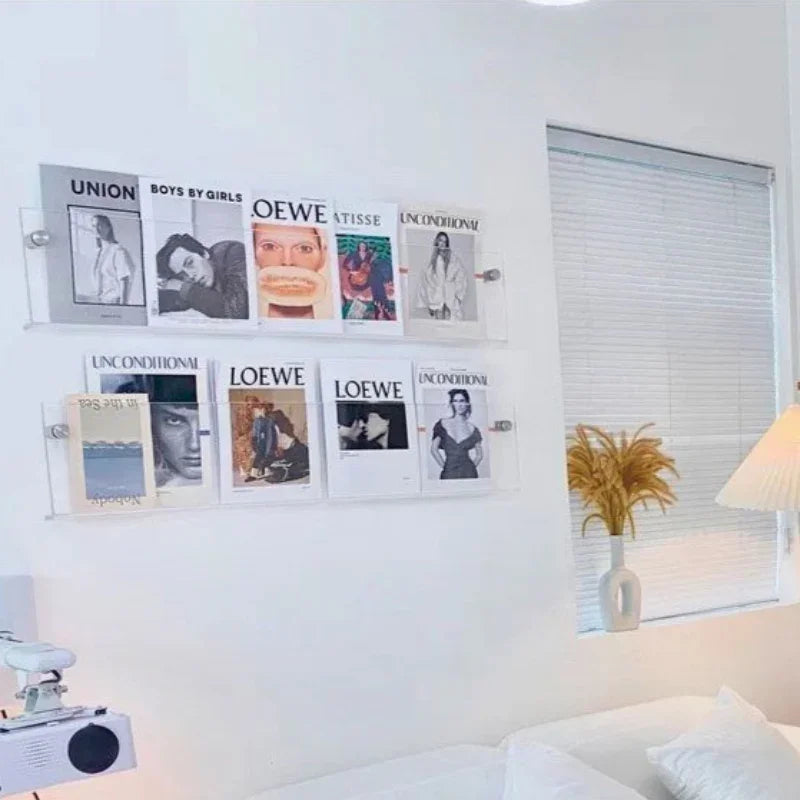 Yara Wandregal Weiß | Modernes PVC, Platzsparendes Design für Bücher und mehr 3