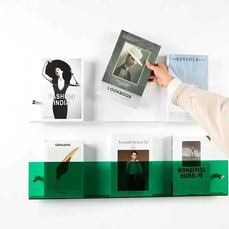 Yara Wandregal Weiß | Modernes PVC, Platzsparendes Design für Bücher und mehr 6