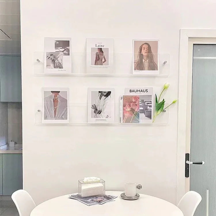 Yara Wandregal Weiß | Modernes PVC, Platzsparendes Design für Bücher und mehr 8