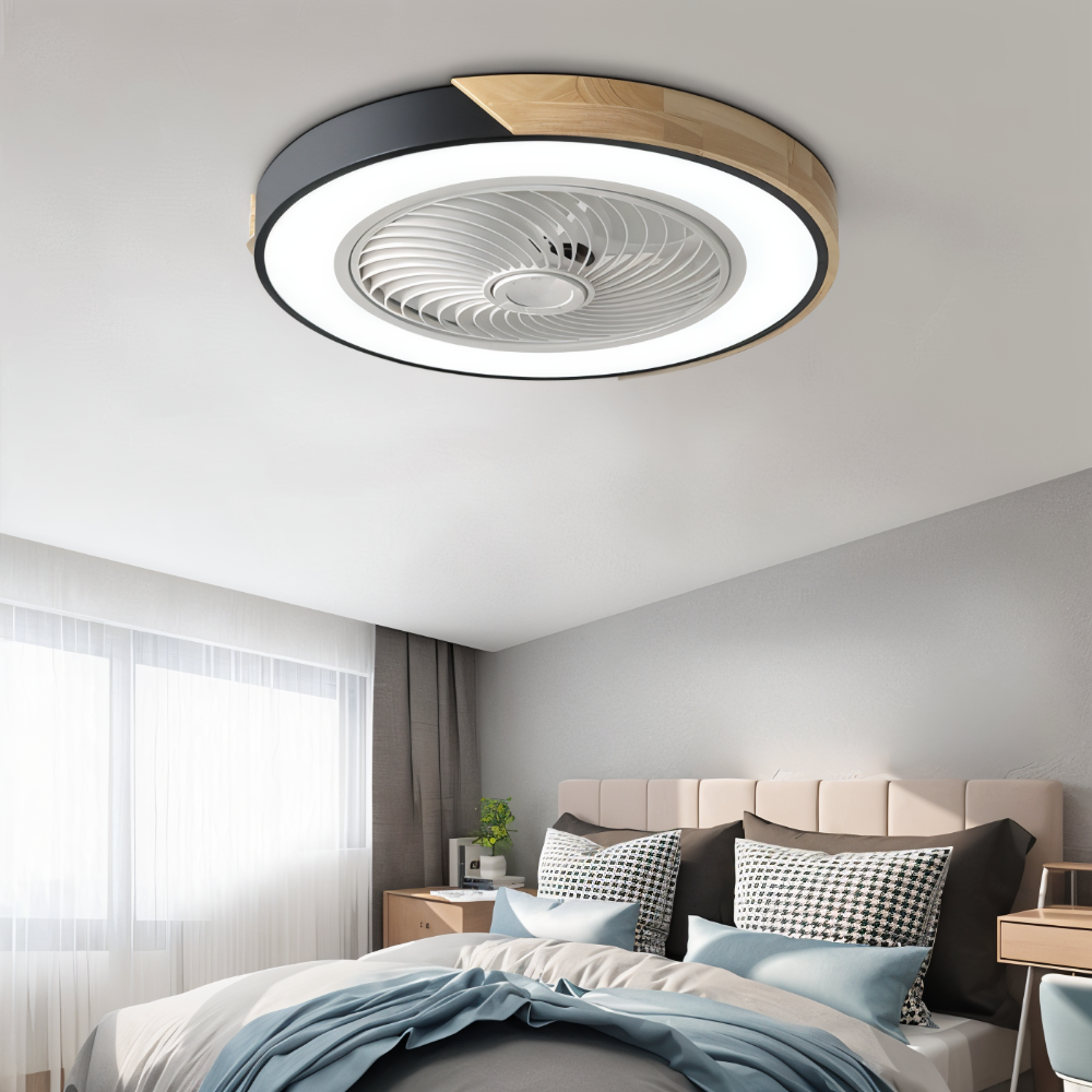 ZenAir Deckenventilator - Runder quadratischer Deckenventilator - Smart Ceiling Ventilation