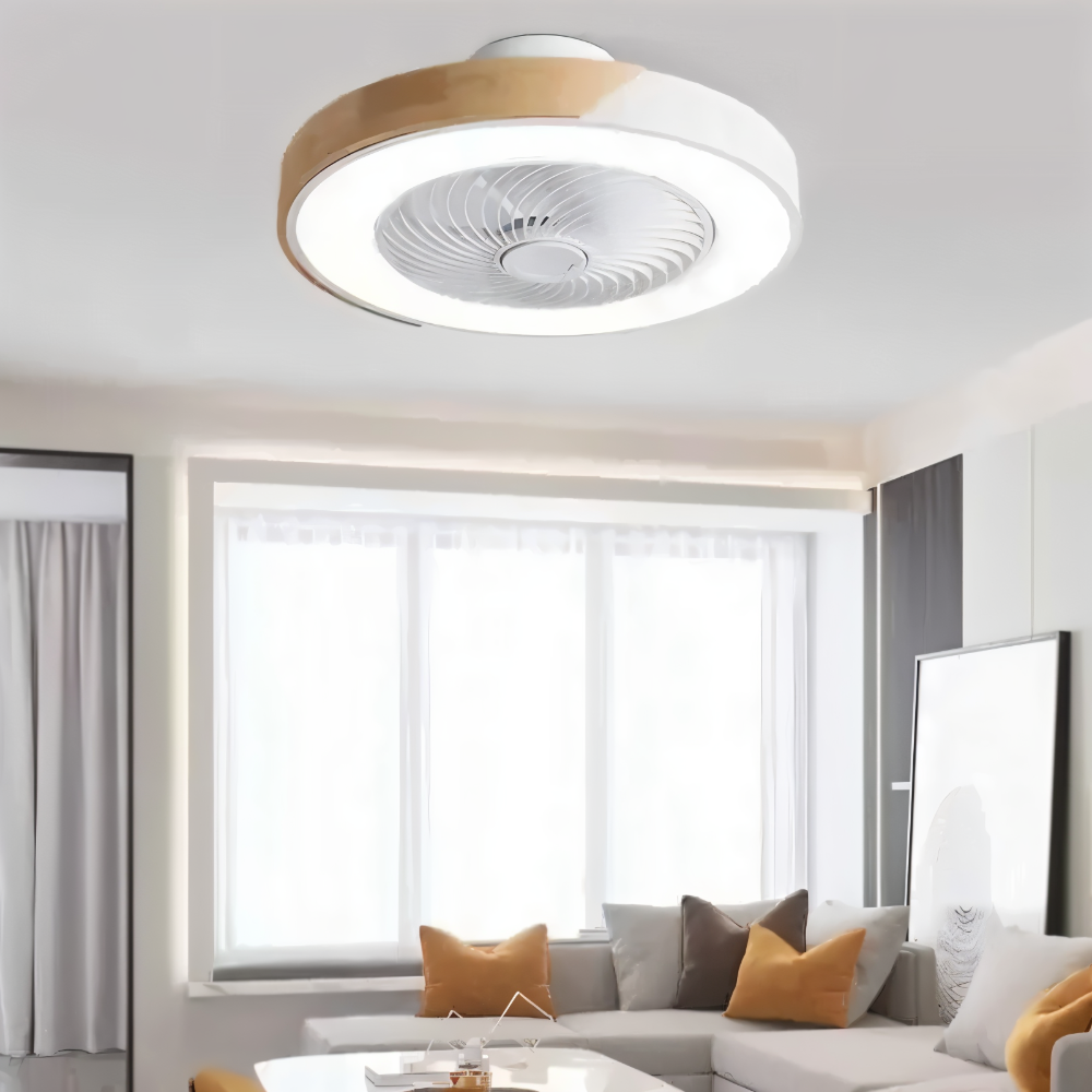 ZenAir Deckenventilator - Runder quadratischer Deckenventilator - Smart Ceiling Ventilation
