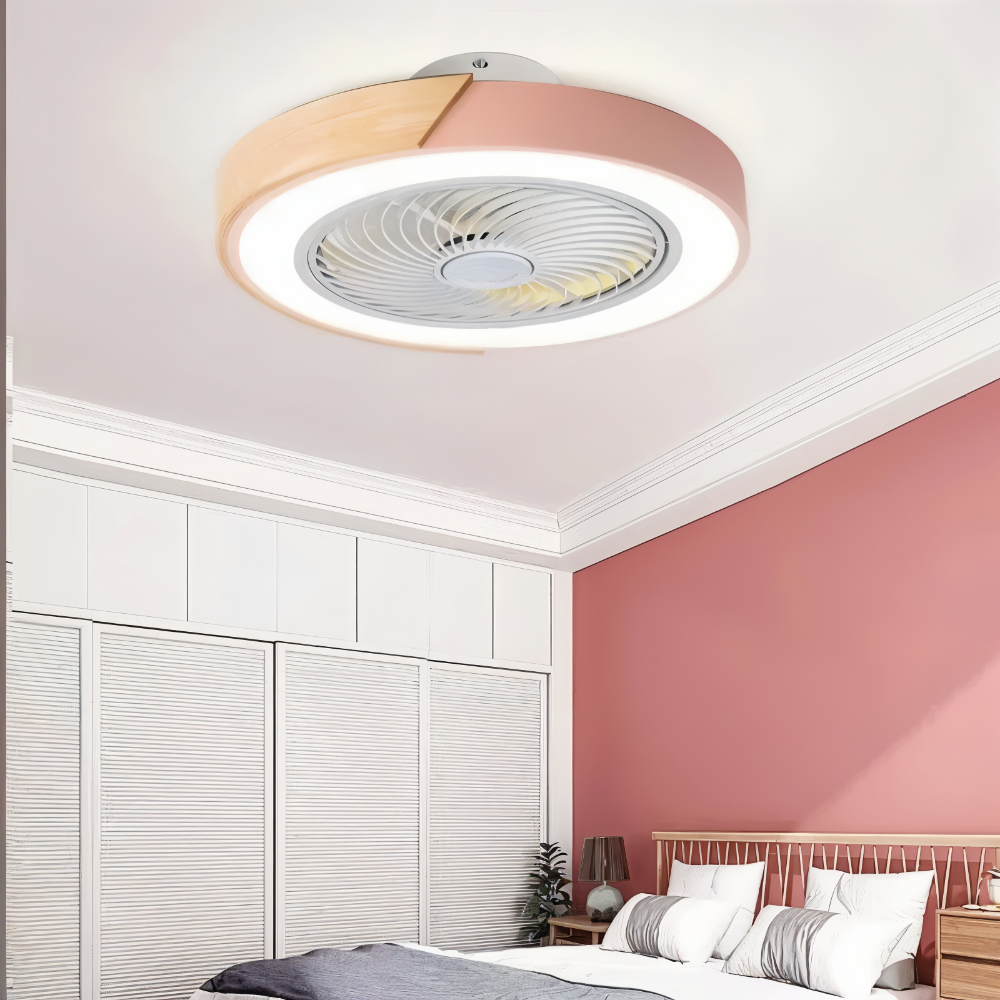 ZenAir Deckenventilator - Runder quadratischer Deckenventilator - Smart Ceiling Ventilation