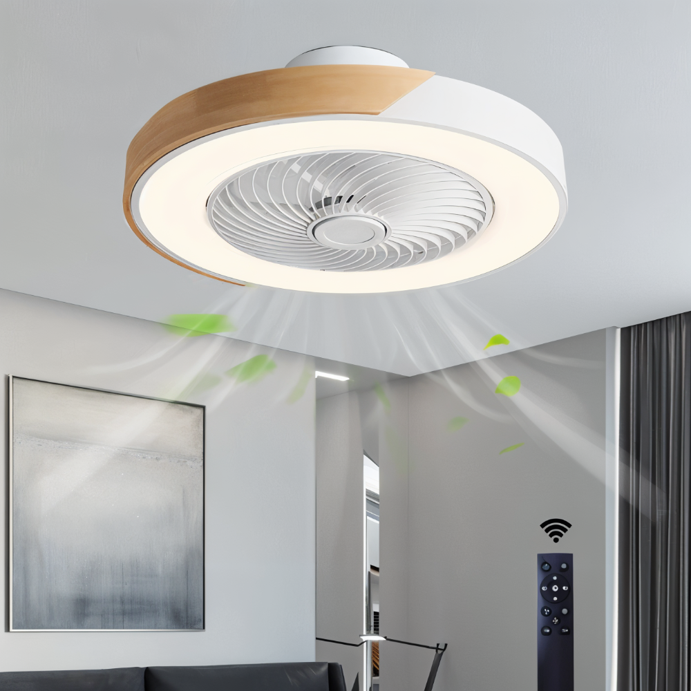 ZenAir Deckenventilator - Runder quadratischer Deckenventilator - Smart Ceiling Ventilation