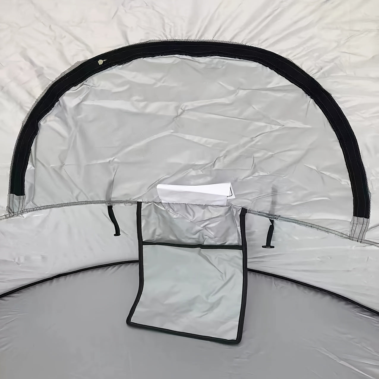 Pop-Up Strandmuschel für 2-3 Personen – Automatisches Strandzelt mit Sonnenschutz, Tragetasche, Heringen & Abspannseilen