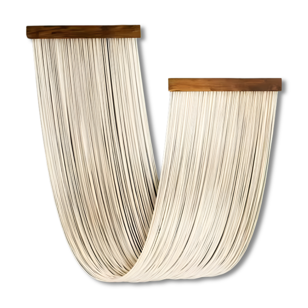 Boho Wanddeko in Beige, freigestellt
