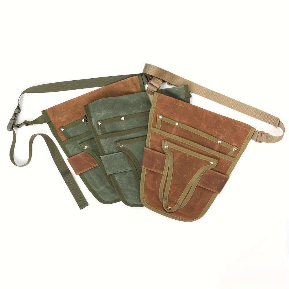 Garten Werkzeuggürtel mit Taschen – Tragbare Werkzeugtasche für Gartenarbeit, Pflanzenpflege & Outdoor