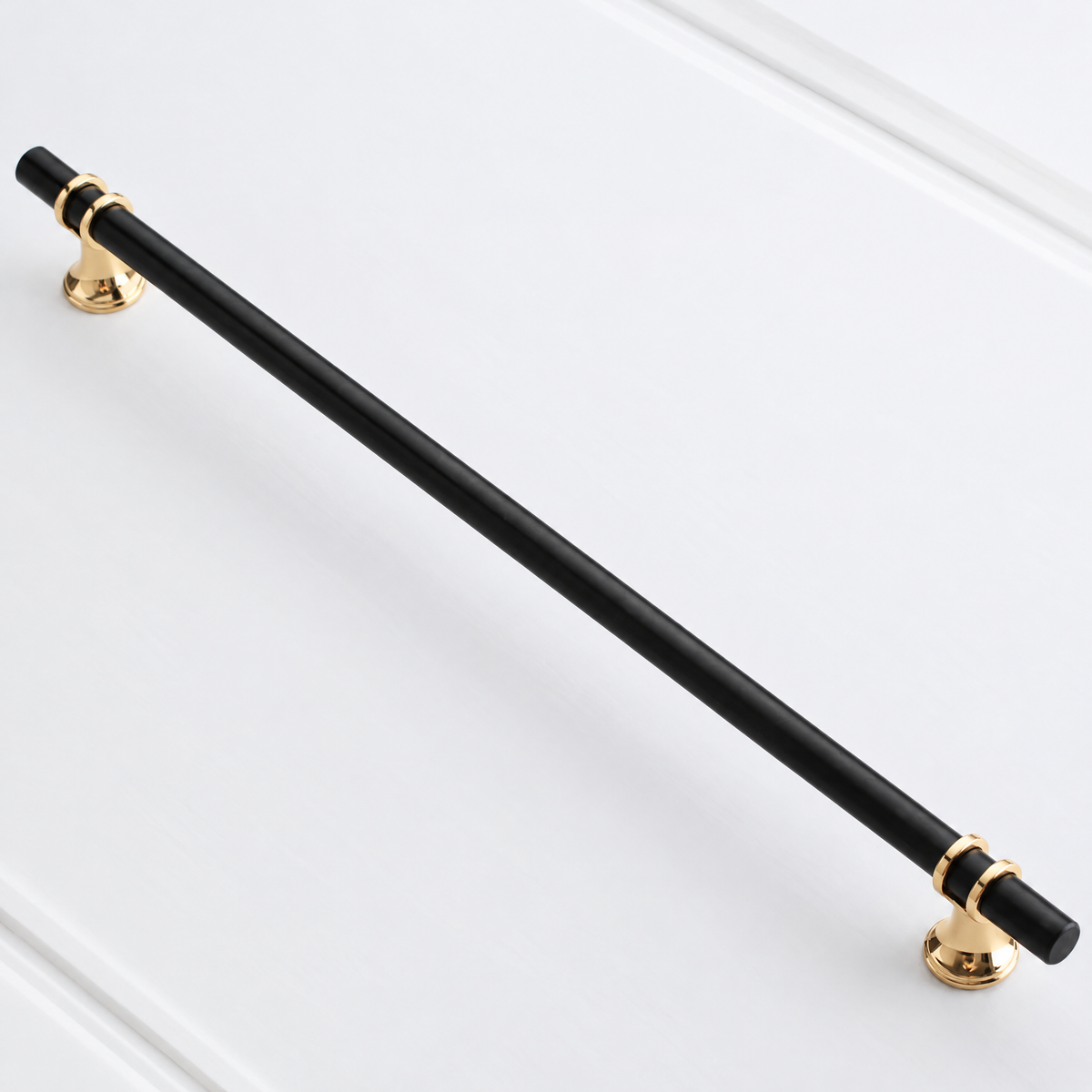 Möbelgriff Schwarz-Gold mit Lochabstand 320 mm