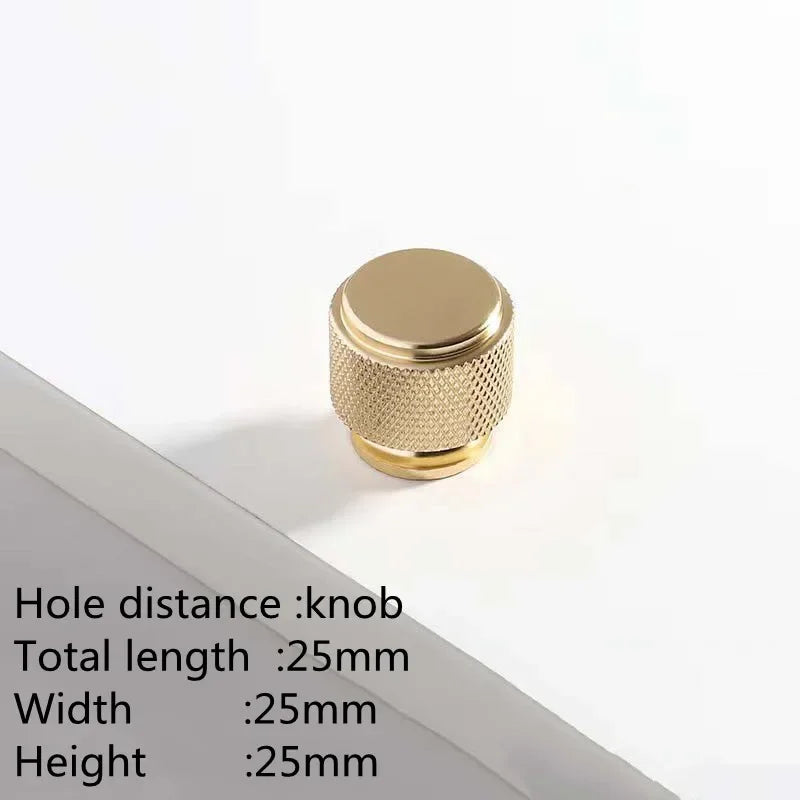 Maßzeichnung Möbelknopf Zylinder mit Ring Ø 2,5 cm x 2,5 cm in Gold (Lieferantenbild)