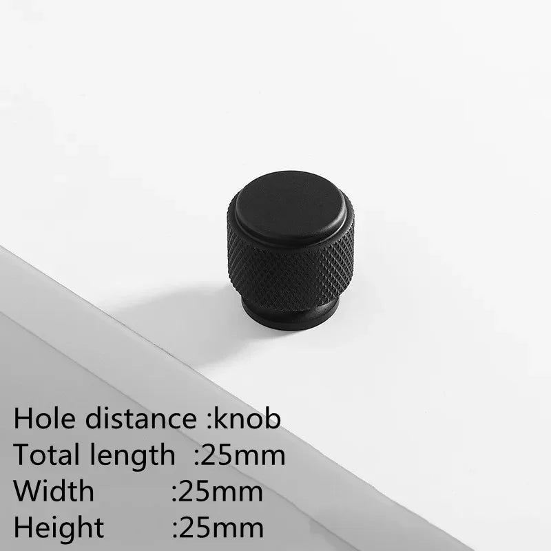 Maßzeichnung Möbelknopf Zylinder mit Ring Ø 2,5 cm x 2,5 cm in Schwarz (Lieferantenbild)