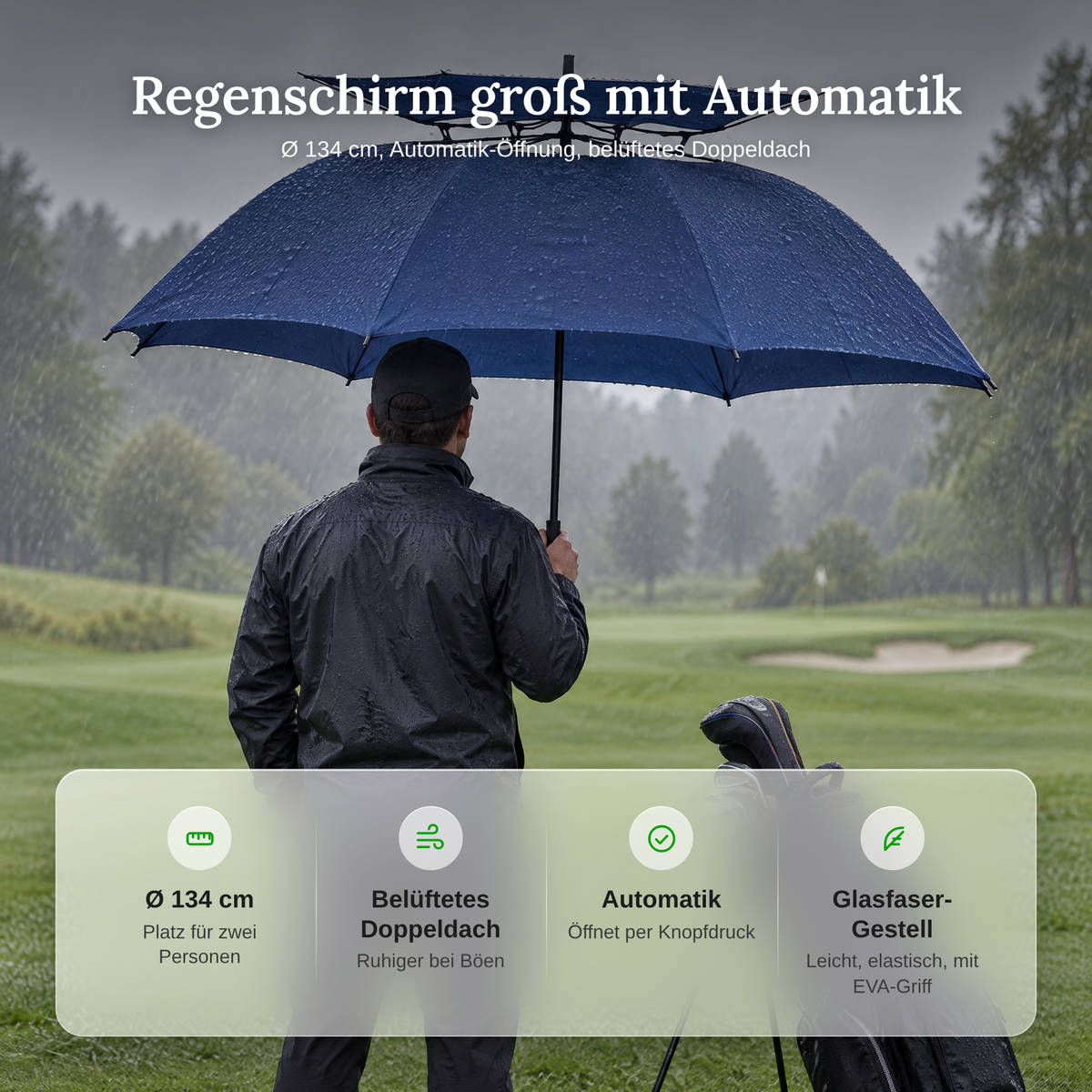 Vorteile des großen Regenschirms mit Automatik im Überblick