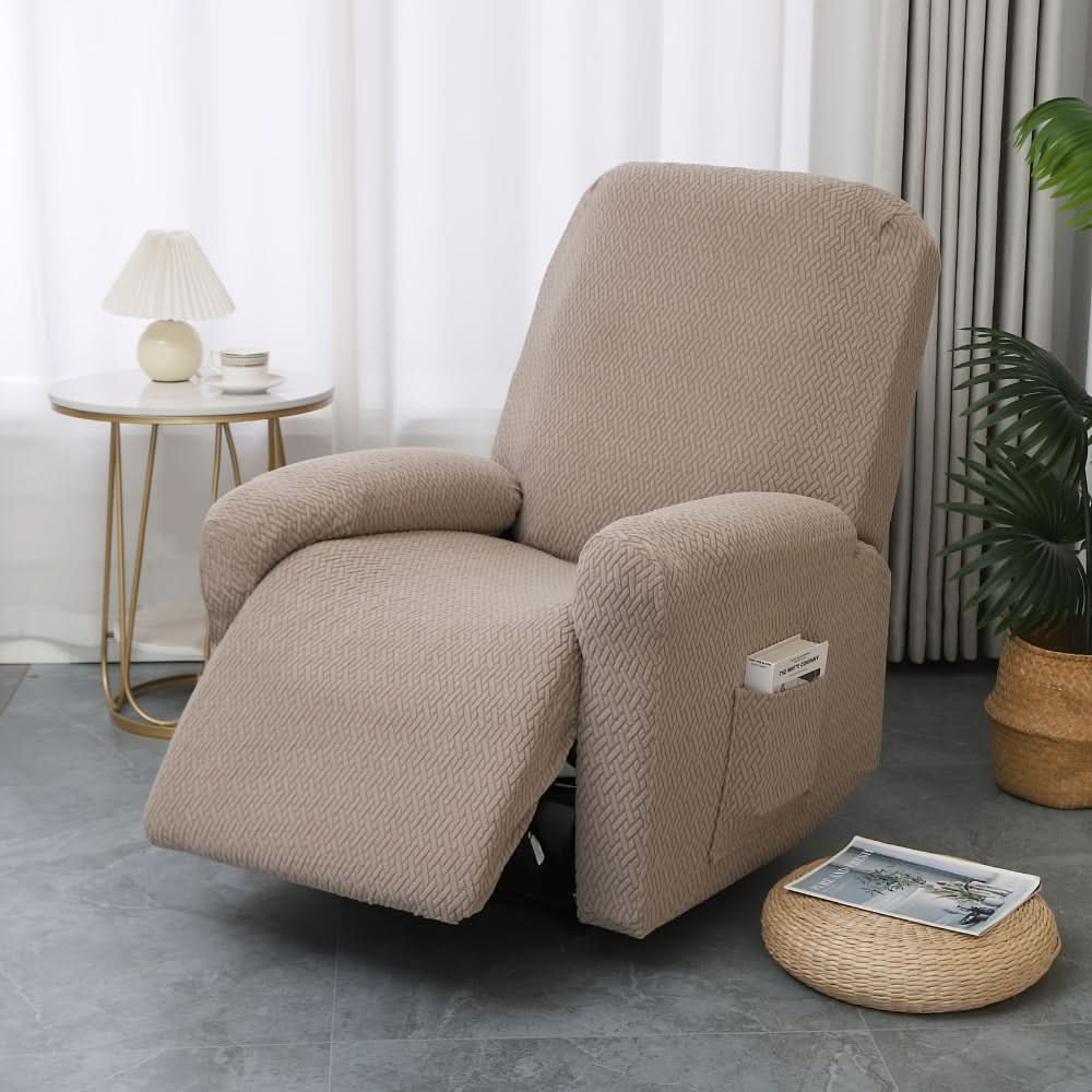 Sesselbezug für Relaxsessel in Beige mit Seitentasche