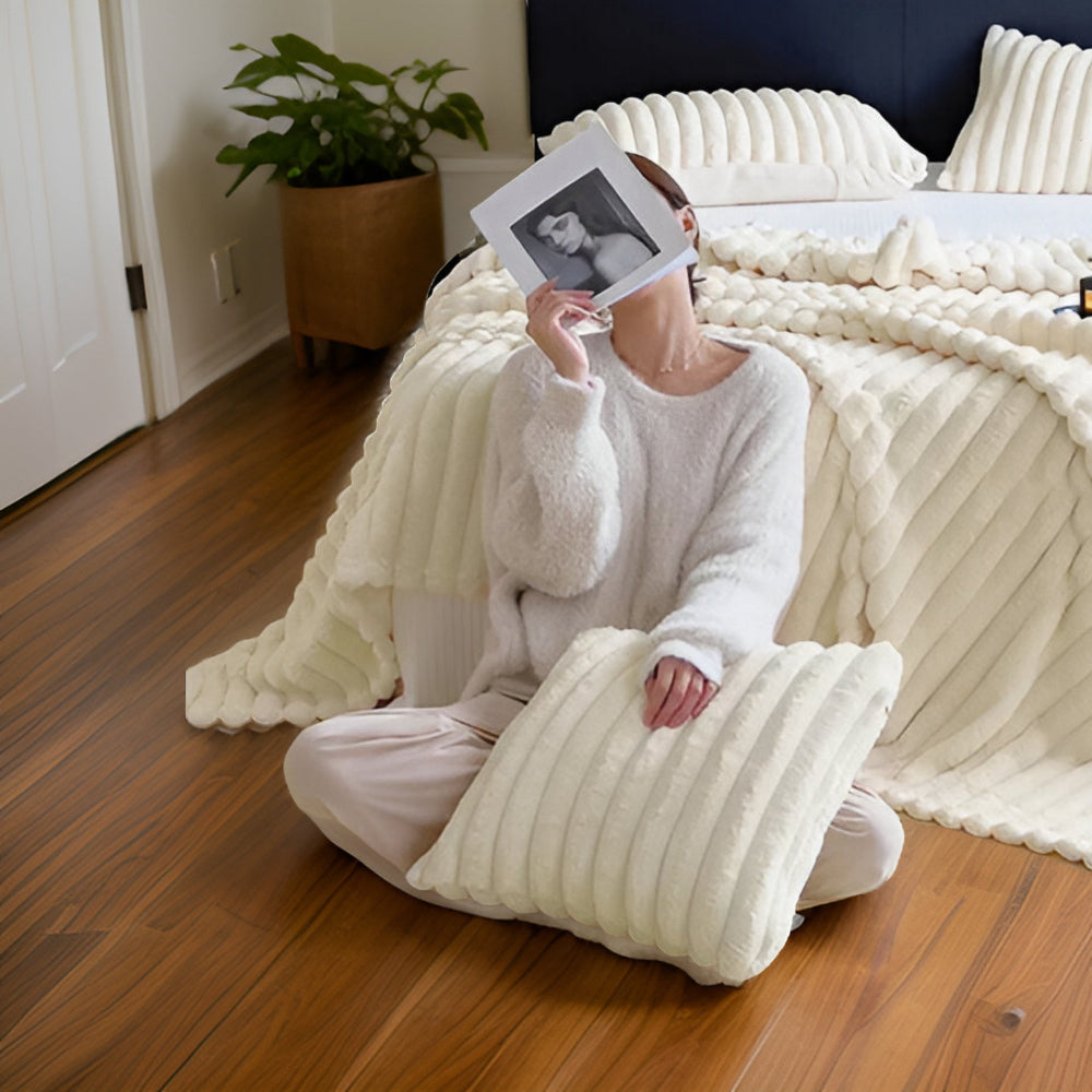 CozyBlanket - Luxuriöse Plüsch-Fleece-Decke für das Sofa - weiche, warme und kuschelige Decke für Sofa und Wohnzimmer
